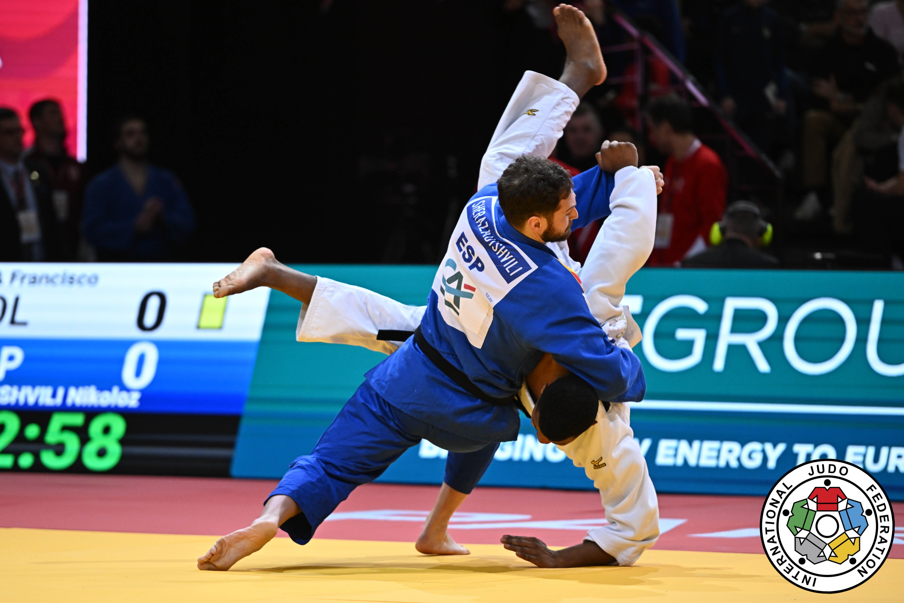 Niko Shera, en el Grand Slam de Judo de París.