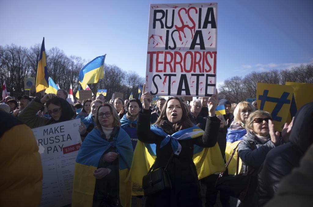 Manifestación en apoyo a Ucrania en Alemania