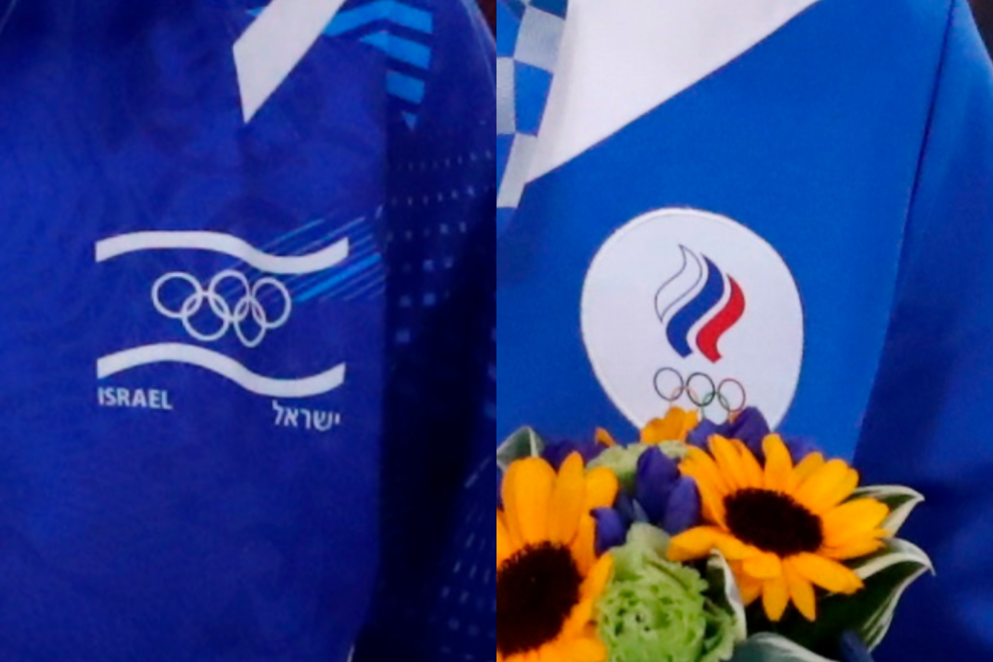 Emblemas olímpicos de Israel y el Comité Olímpico Ruso
