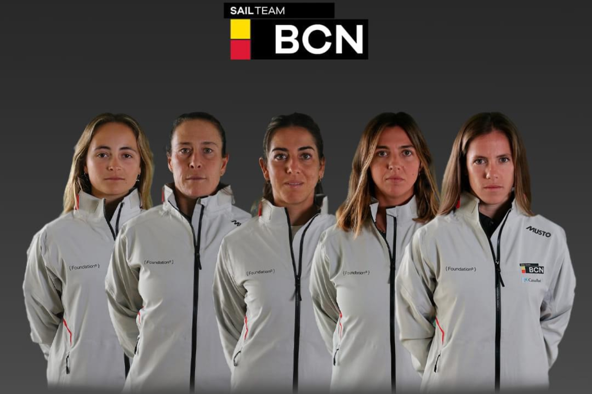 La tripulación femenina del Sail Team BCN para la Copa América.