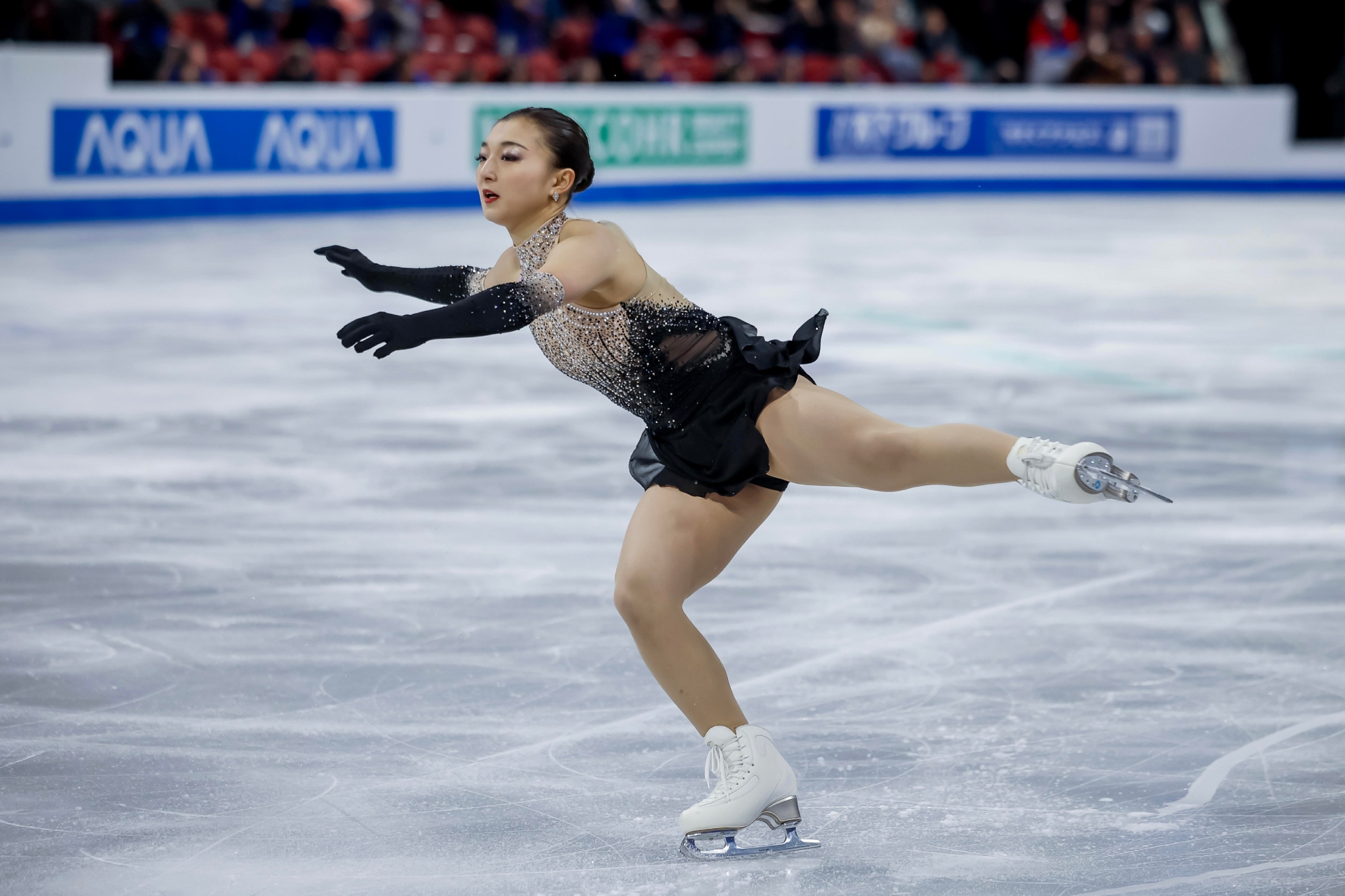 La japonesa Kaori Sakamoto durante la final en Montreal (EFE).