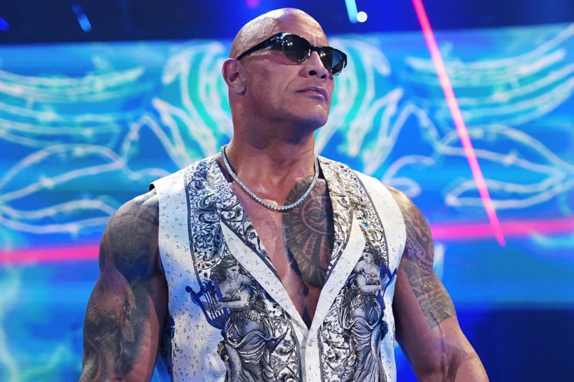 The Rock en su última aparición en WWE.