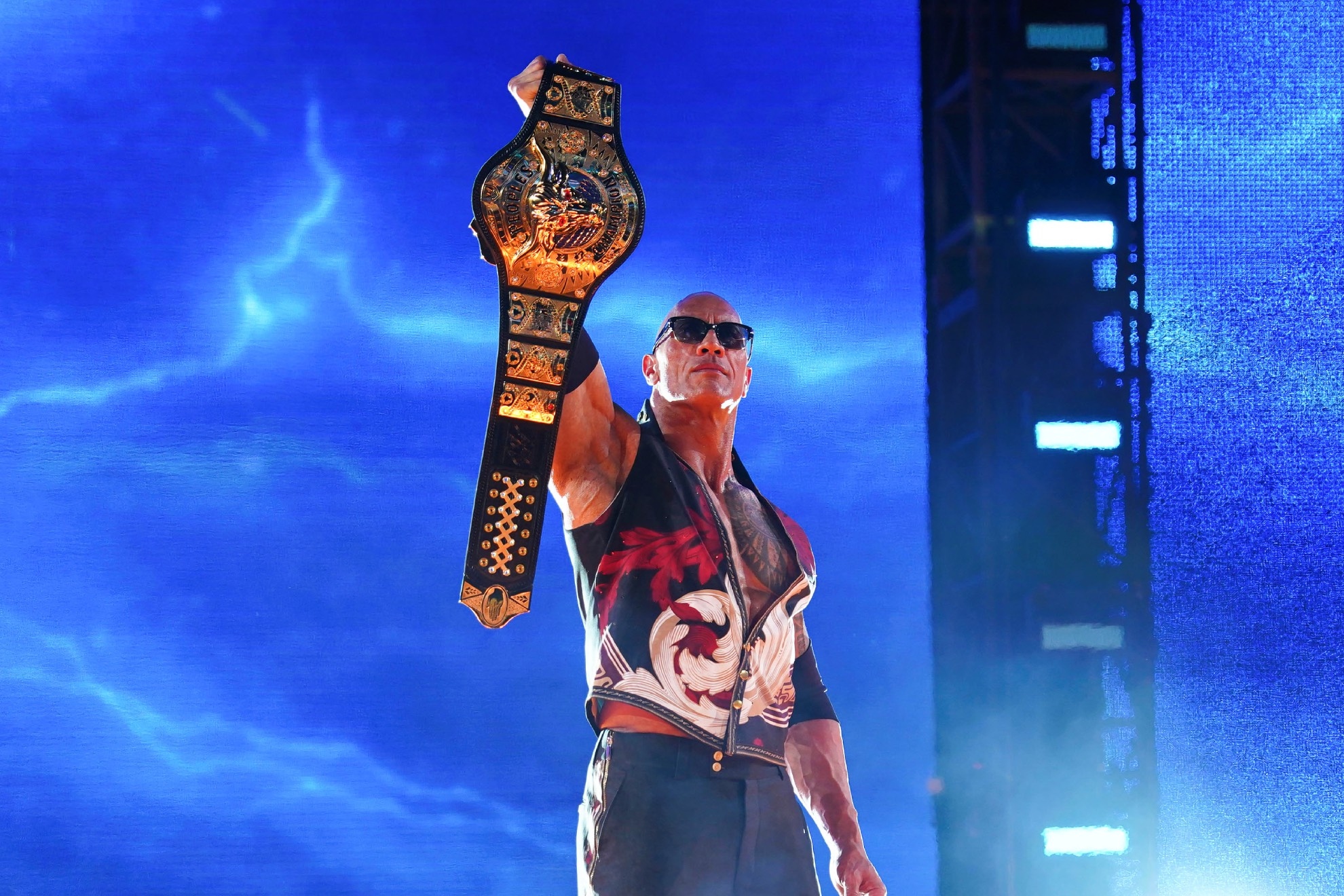 The Rock y John Cena estuvieron en WrestleMania 40
