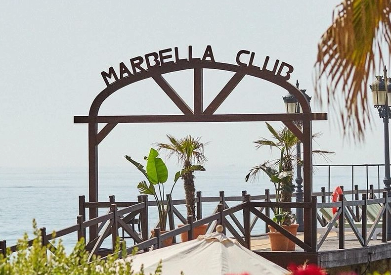 Imagen del Marbella Club, junto al mar