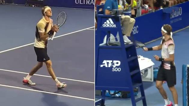 "Es tu línea, eres un puto idiota", así comenzó el enfado de Alexander Zverev.