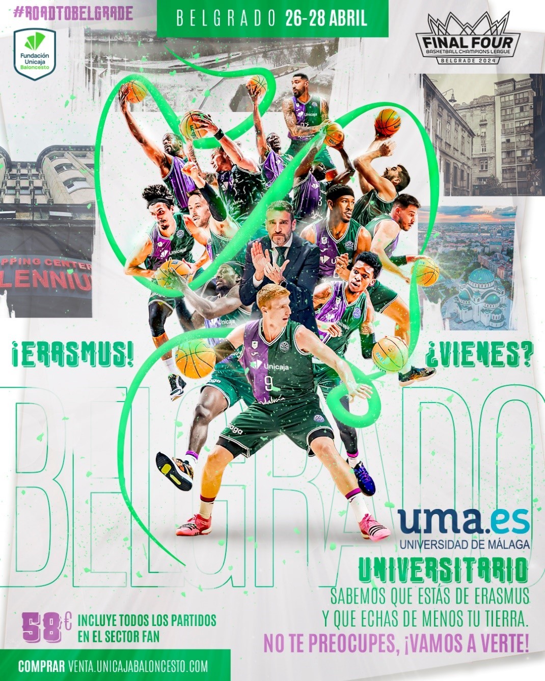 El Unicaja ficha a los erasmus para la Final Four de Belgrado