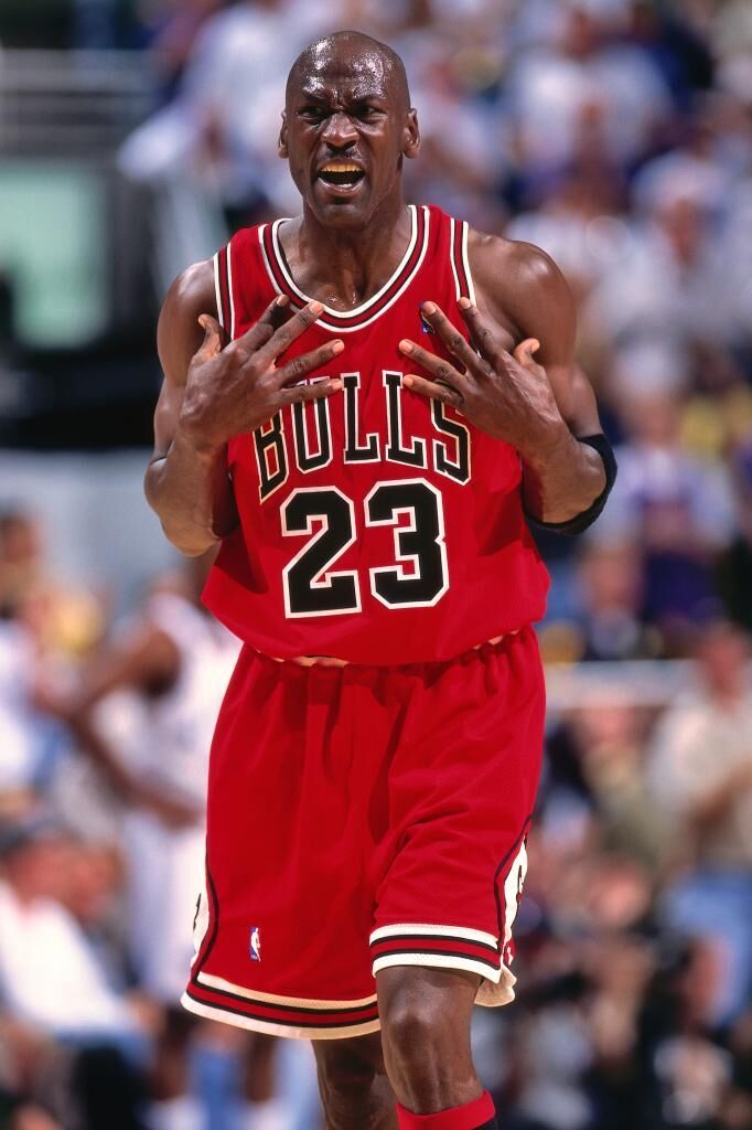 Michael Jordan, en un partido con los Bulls.