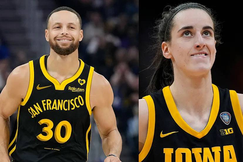 Stephen Curry y Caitlin Clark