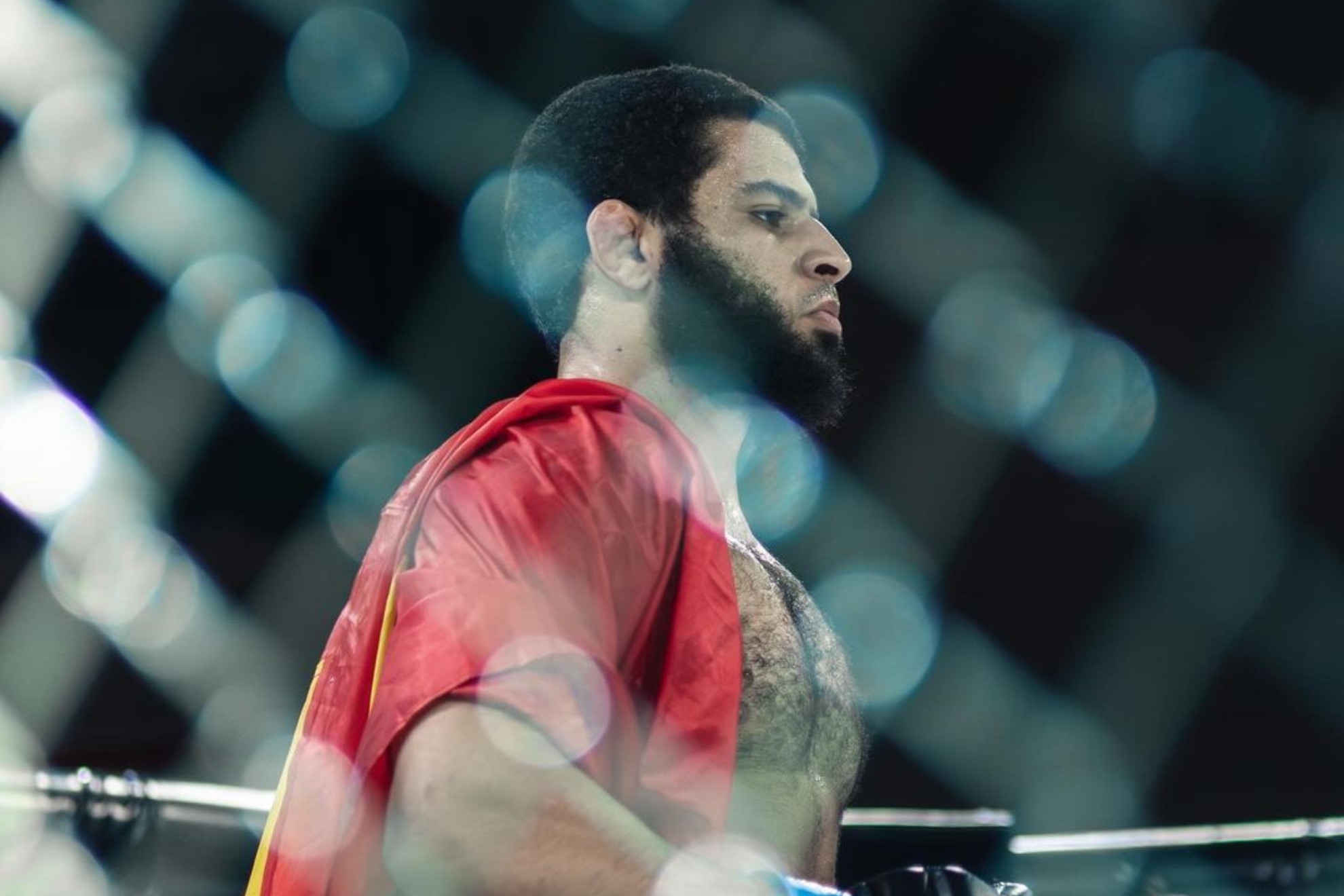 Salah Eddine durante uno de sus combates