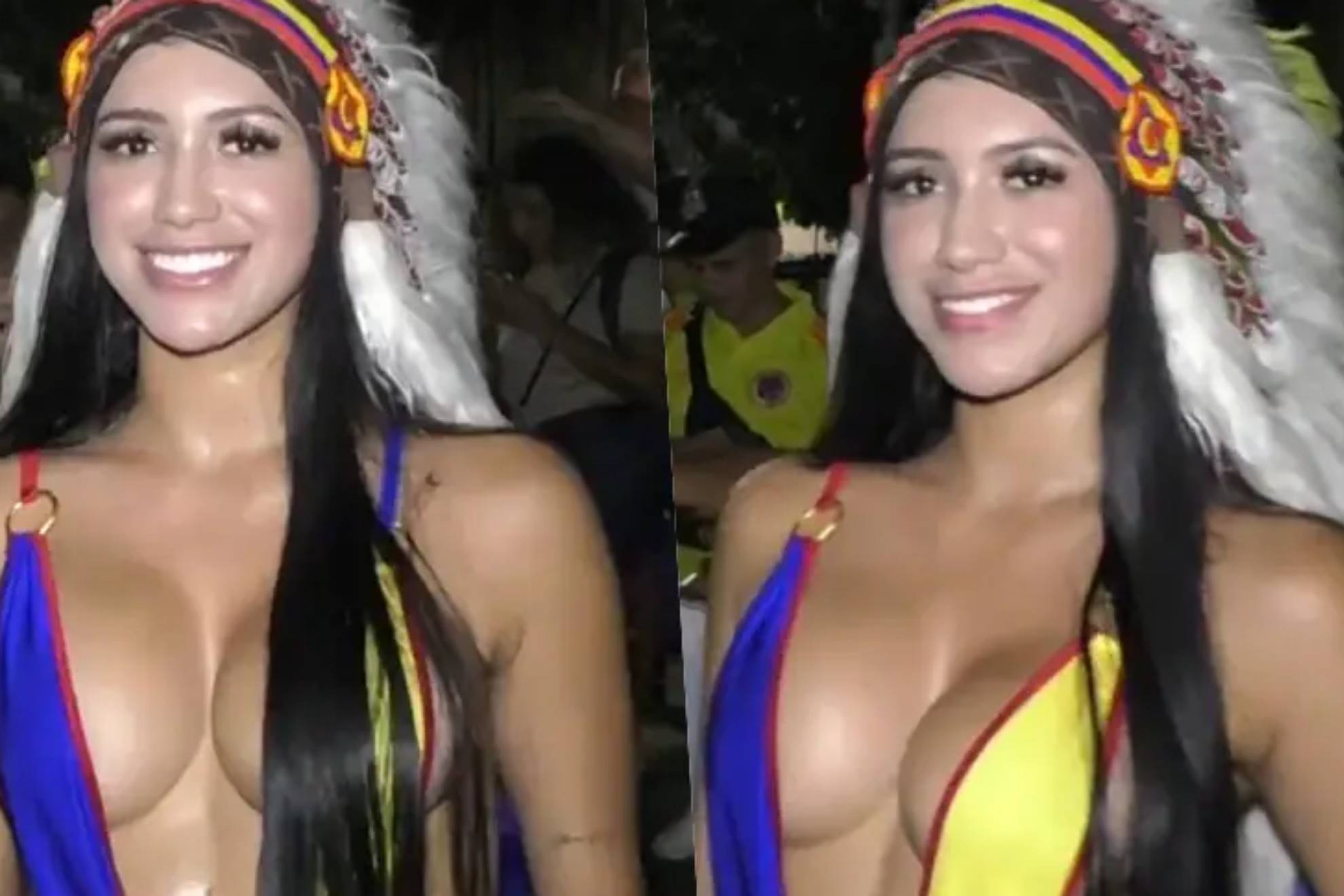 La aficionada viral de la Copa América: ¿Quién es "La India" de Colombia?