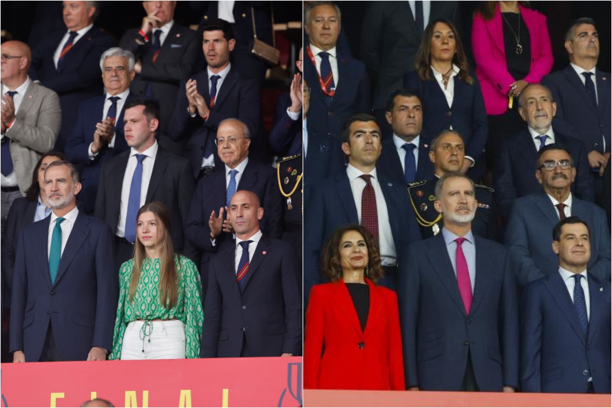 La Federación cedió el sitio en el palco a María Jesús Montero para evitar  un conflicto político