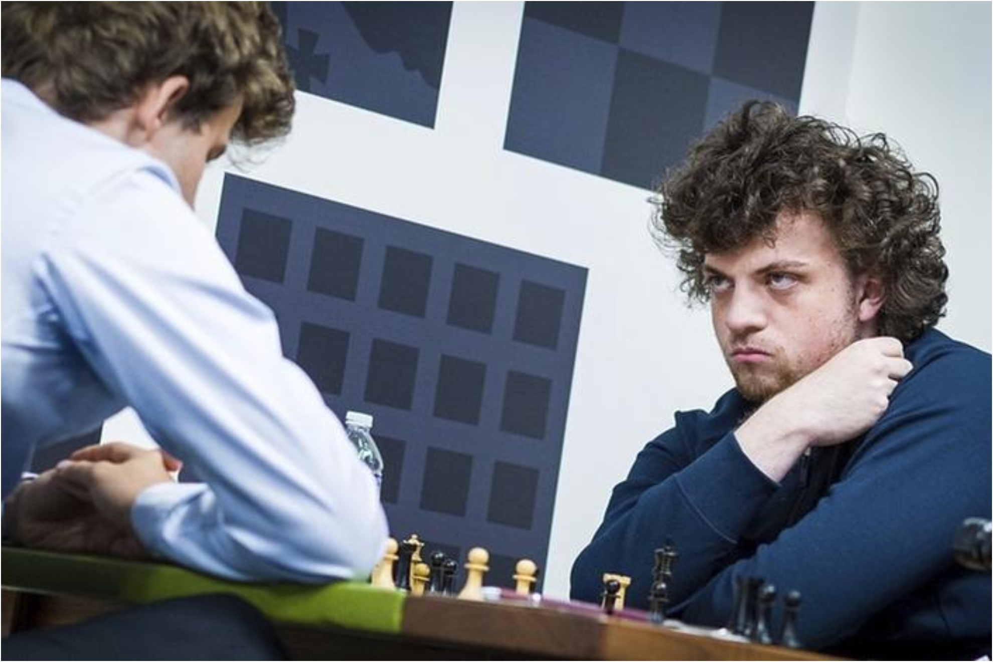 Niemann y Carlsen, en una partida