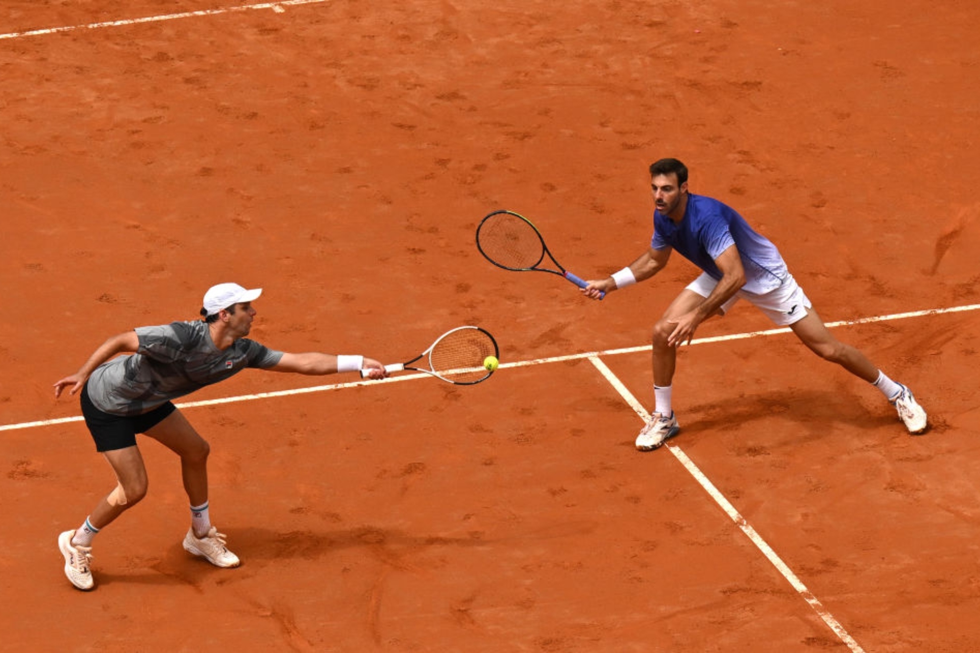 Granollers y Zeballos, durante un partido