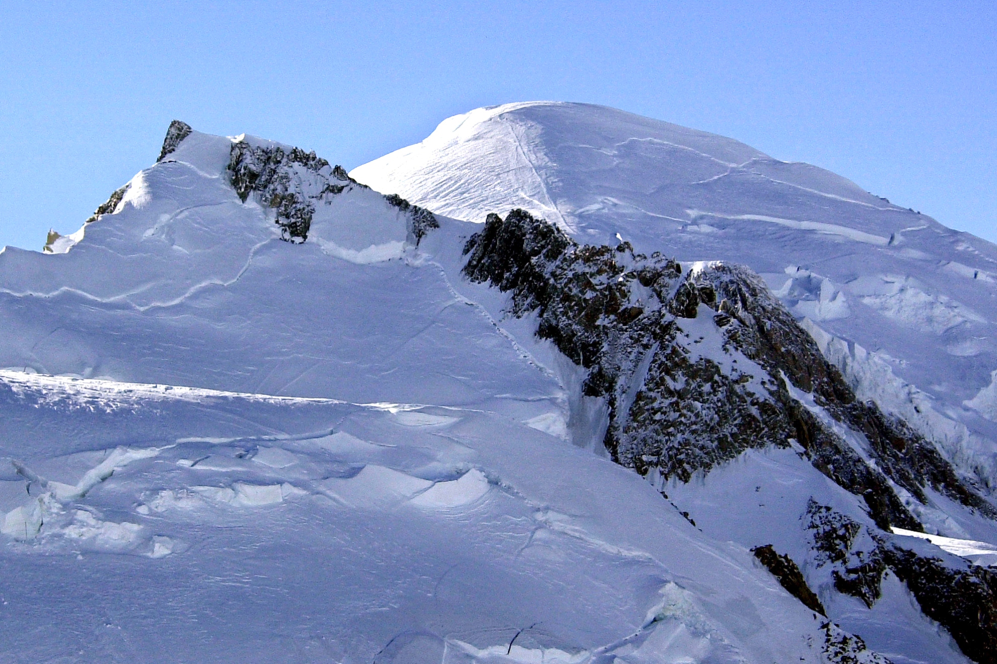 El pico del Mont Blanc.