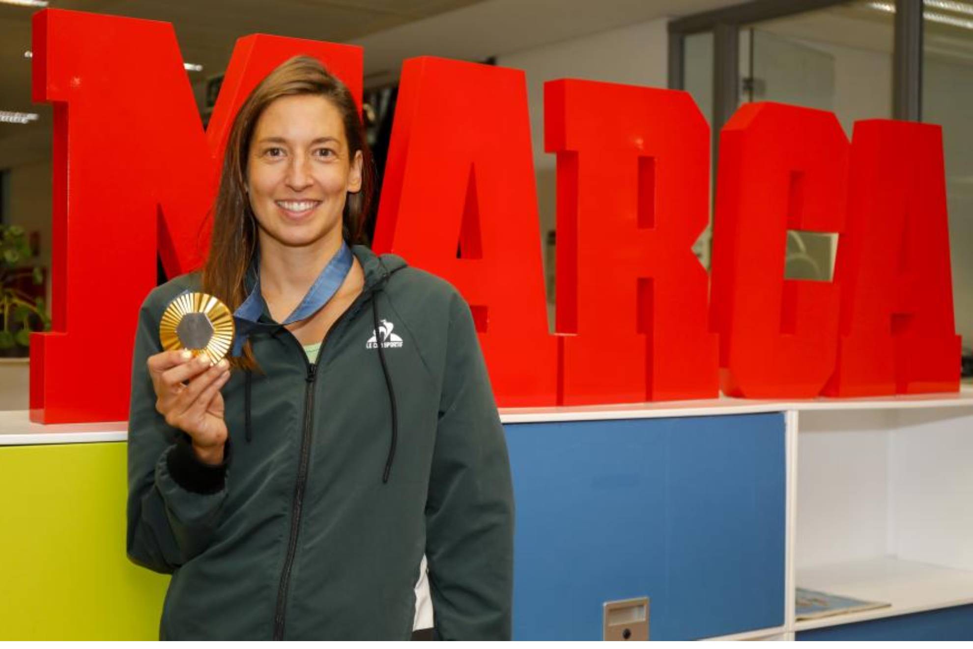 Laura Ester, con la medalla de oro en MARCA