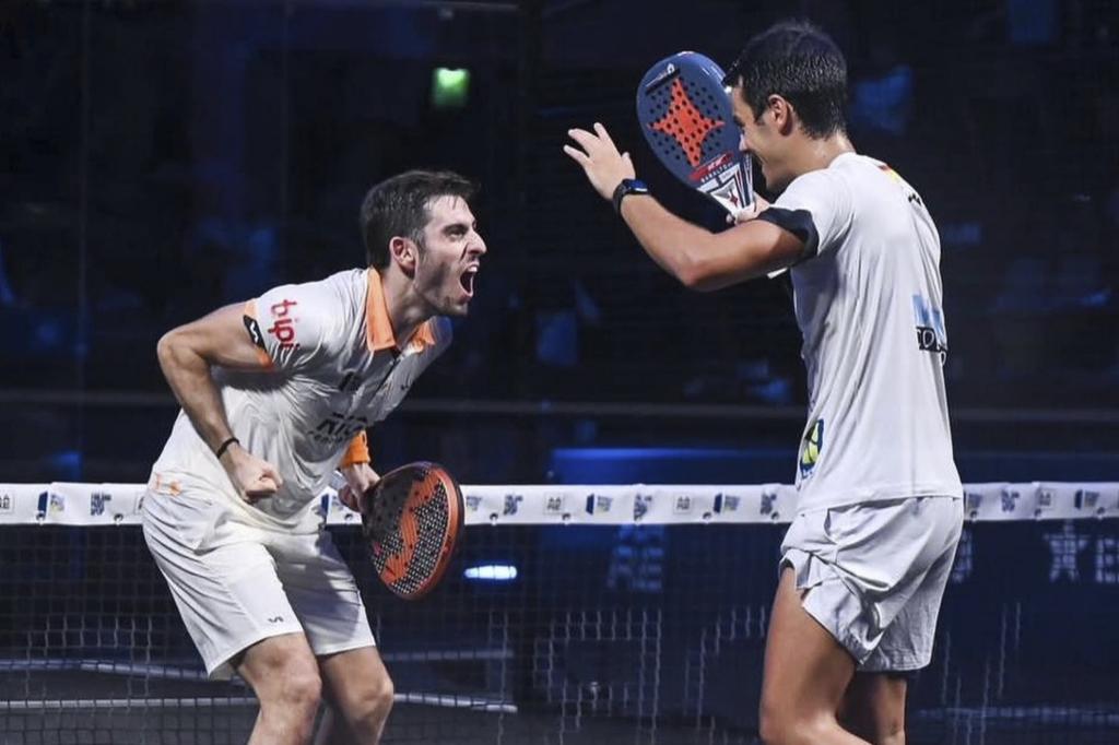 Jon Sanz y Coki Nieto, durante el Finland Open de World Padel Tour.
