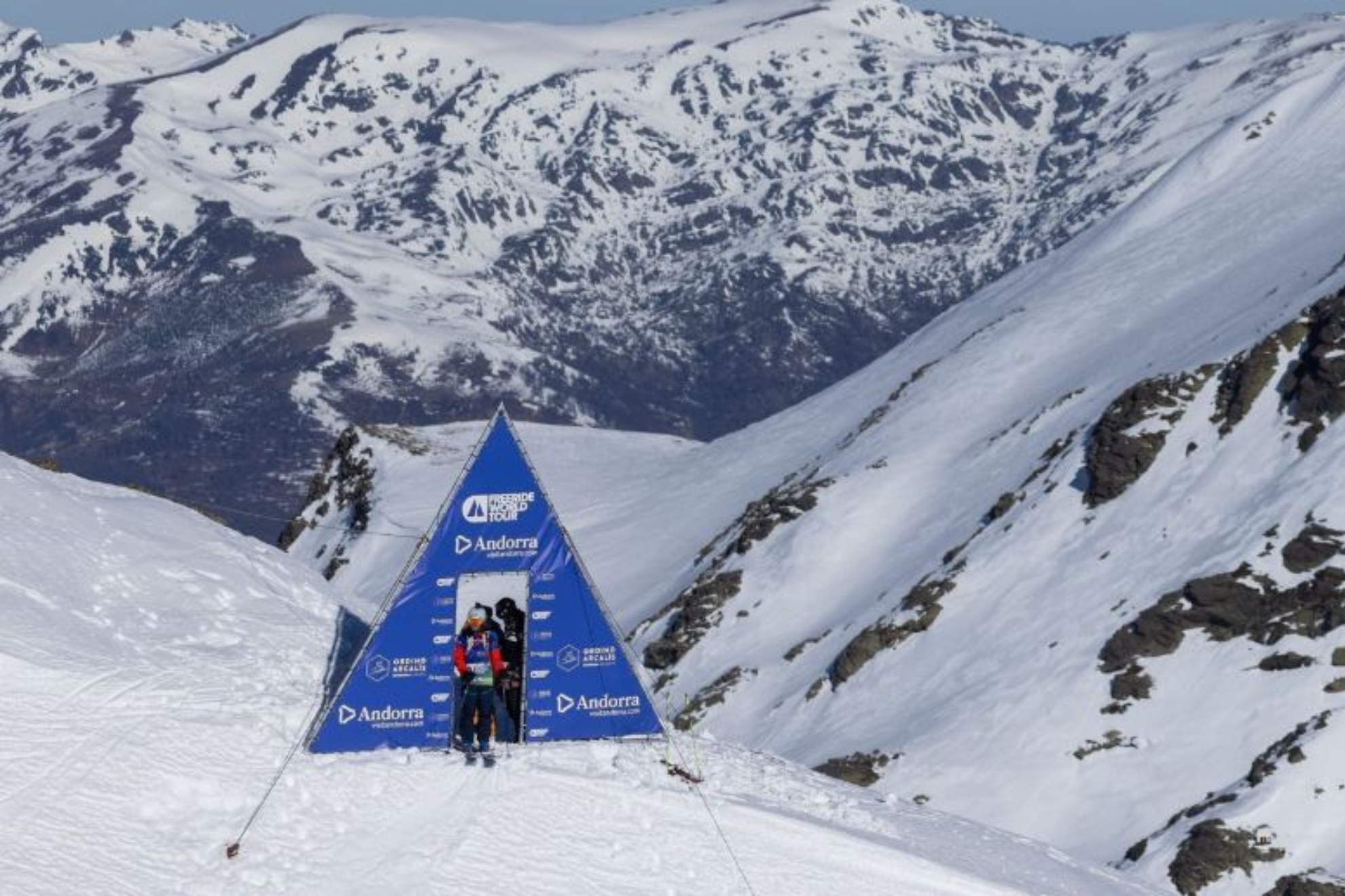 Salida de la prueba del Freeride World Tour en Andorra