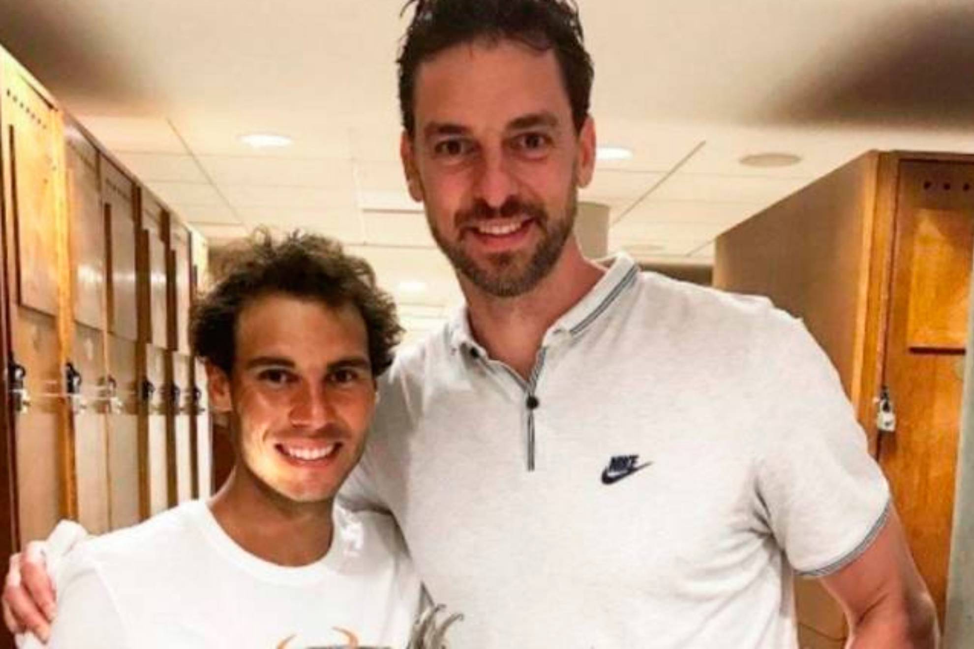 Rafa Nadal y Pau Gasol, dos buenos amigos