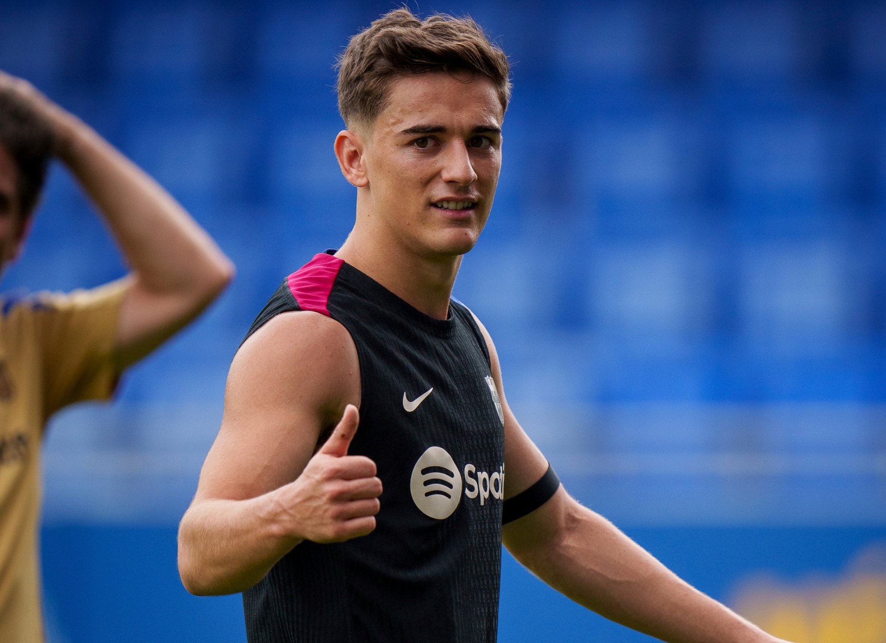 Gavi, Barcelona player in training.