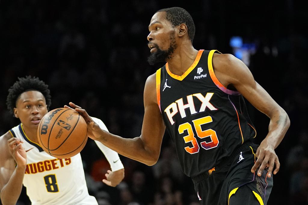 Durant, durante um jogo contra o Nuggets.