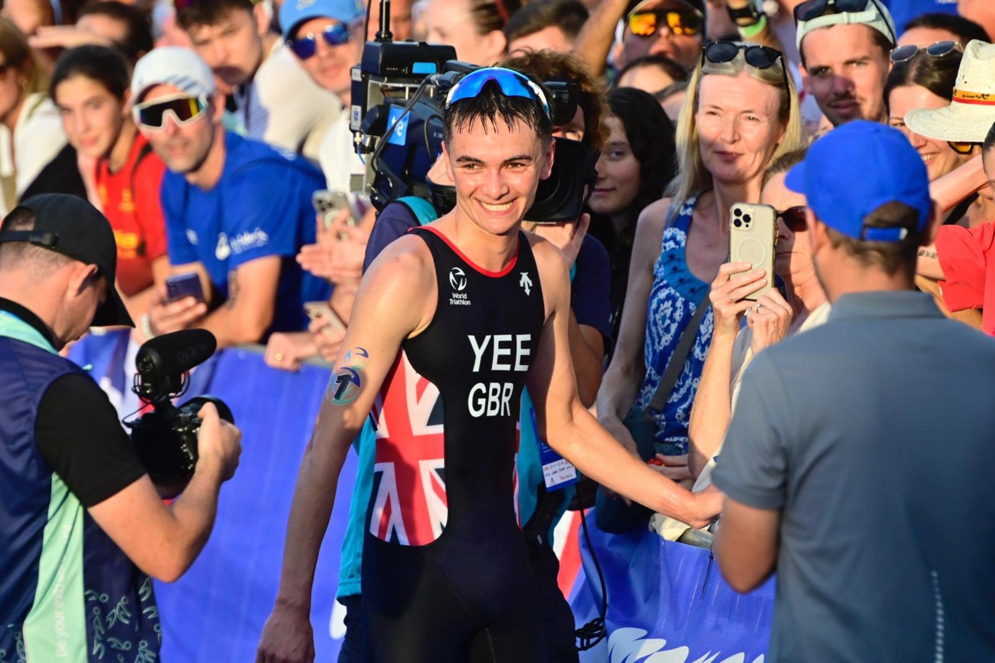 Alex Yee tras proclamarse campeón del mundo hoy en Torremolinos.