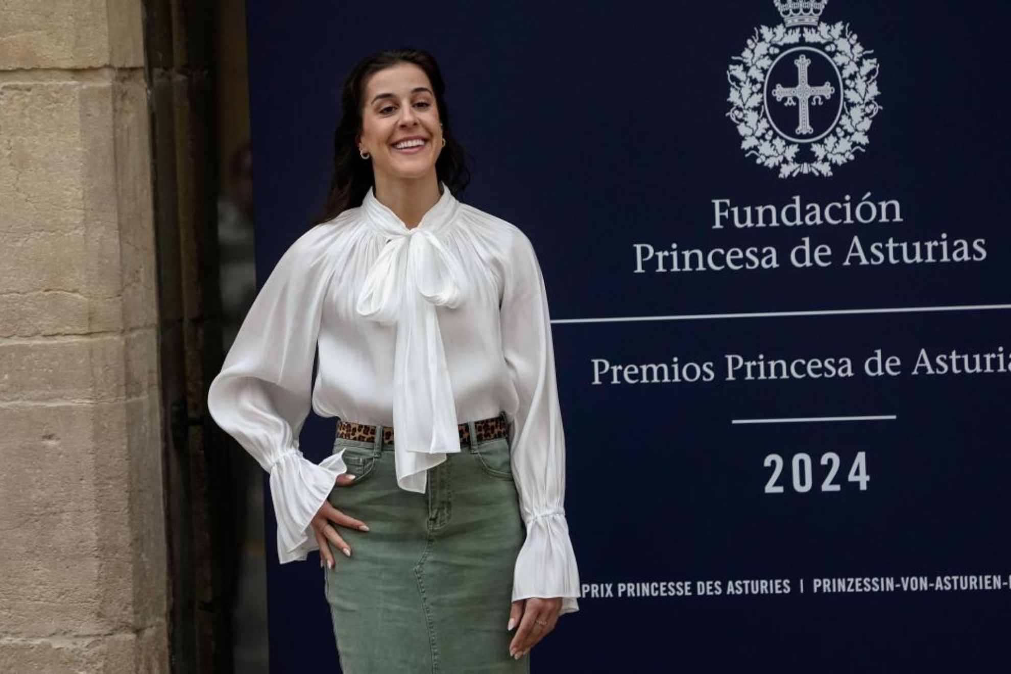 Carolina Marin is already in Oviedo to receive the Princess of Sports of Asturias.