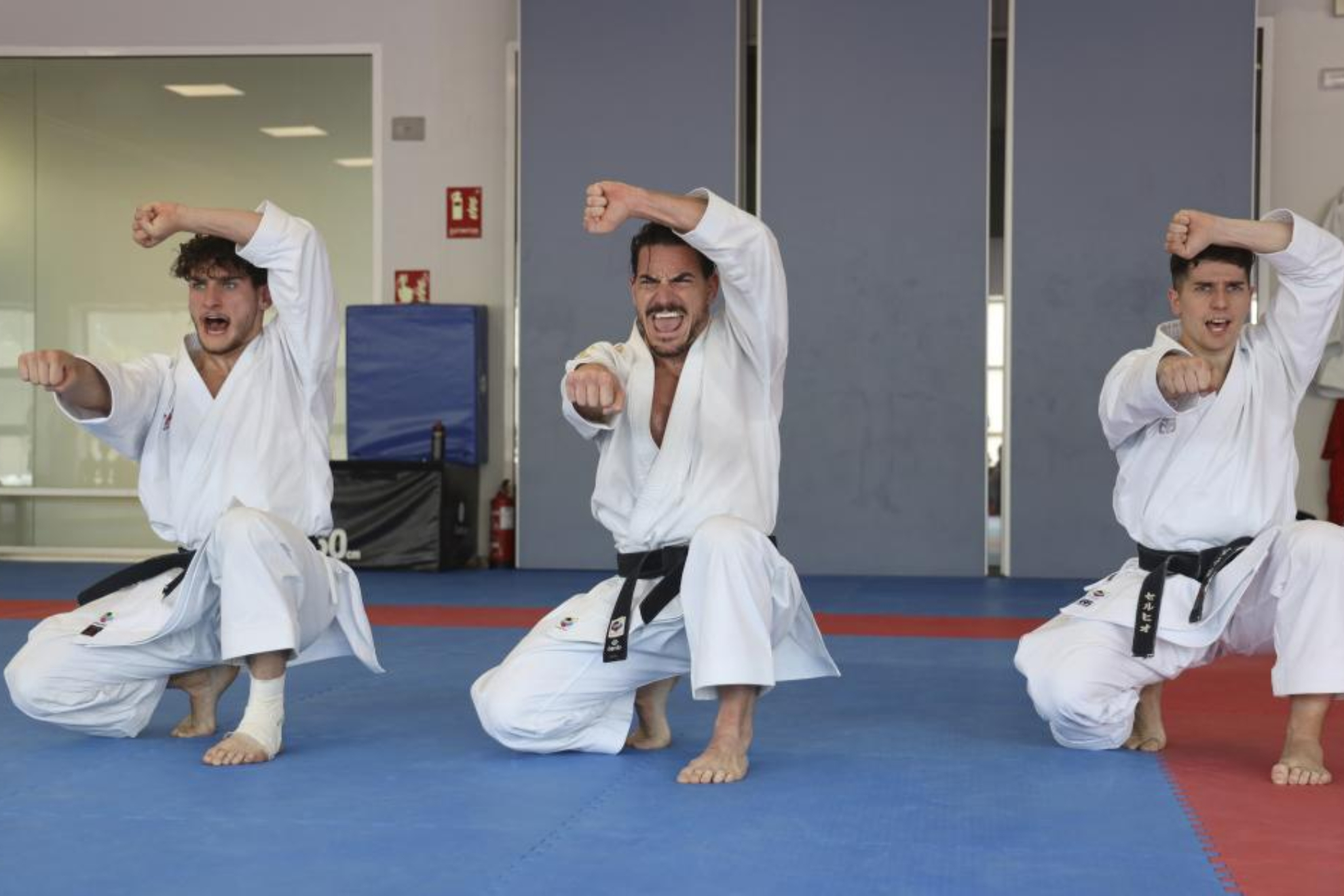 Raúl Martín, Damián Quintero y Sergio Galán.