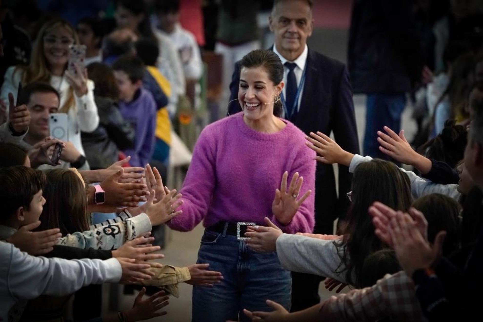 Carolina Marín en un acto previo al Princesa de Asturias de los Deportes.