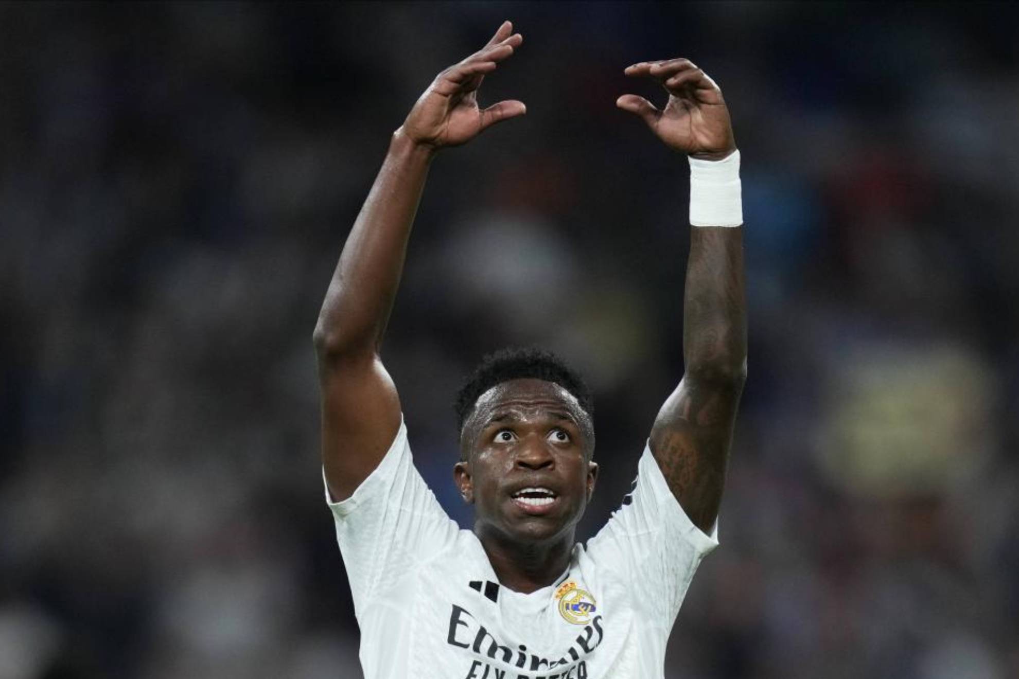 Vinicius, en un partido con el Real Madrid