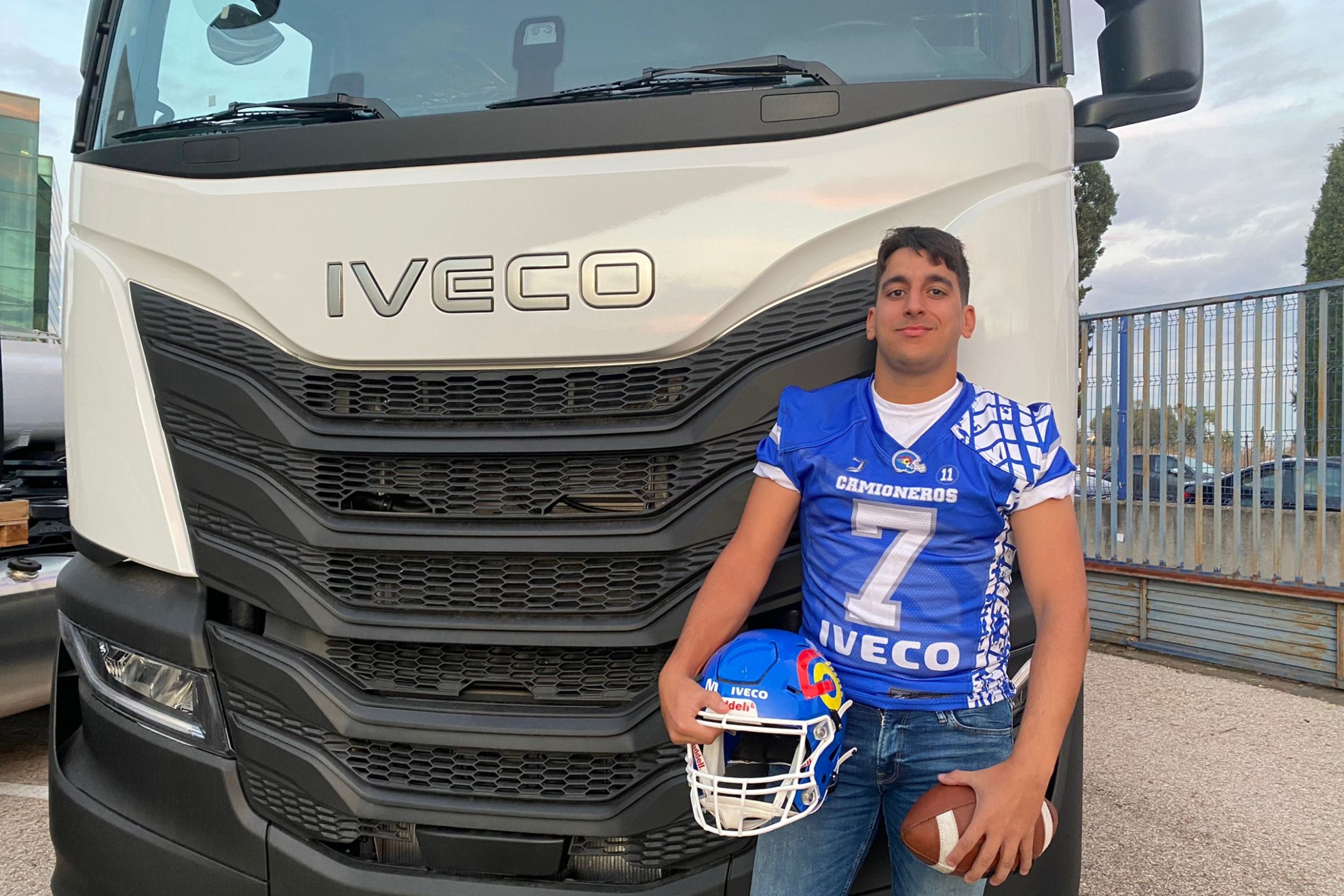 Sergio Barbero, quarterback de los Camioneros de Coslada y la selección nacional.