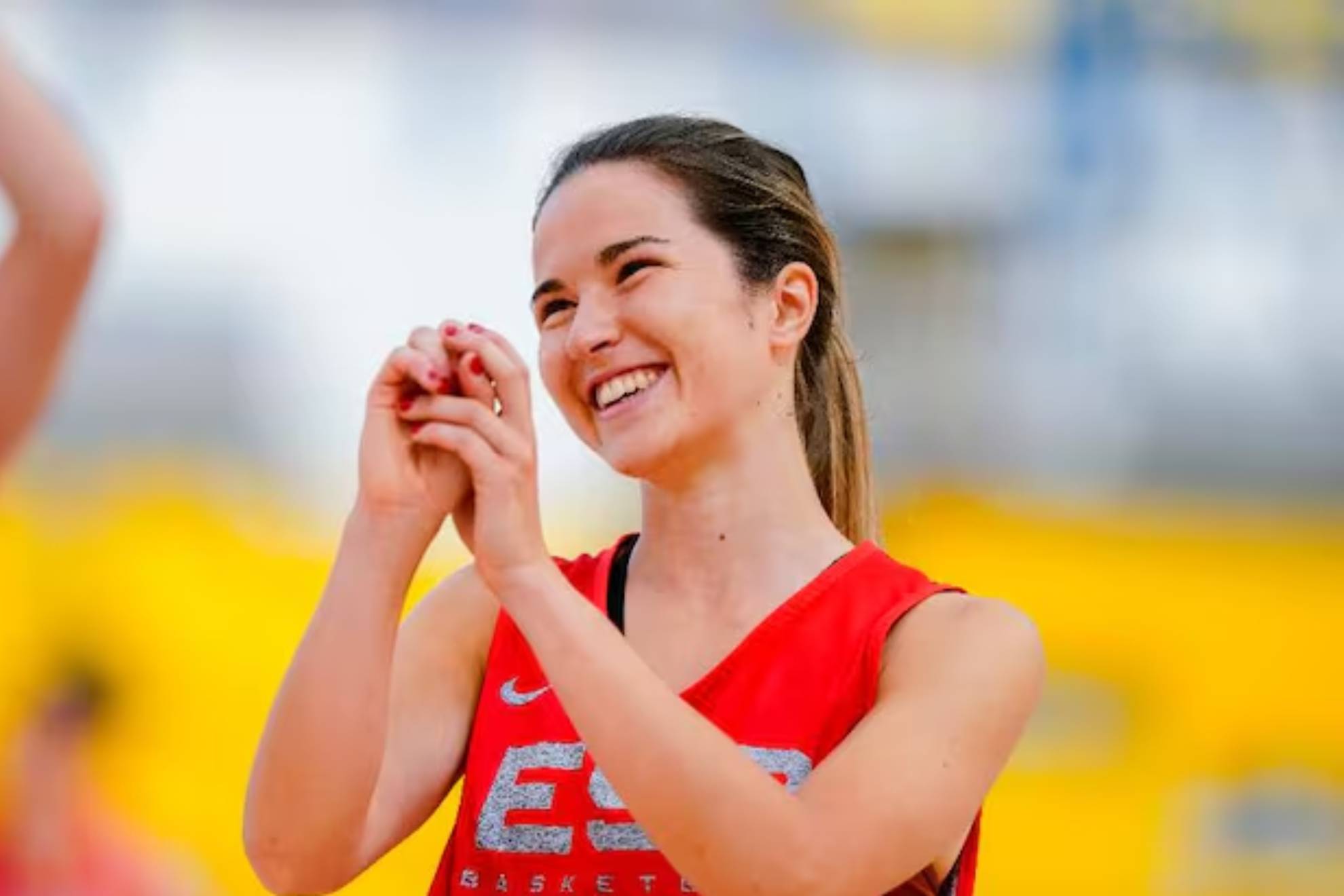 Laura Peña, con la selección española.