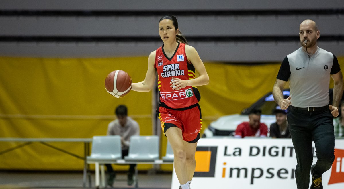 Laura Peña, con el Spar Girona