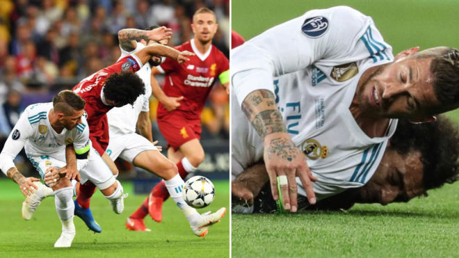 Sergio Ramos' controversial match with Salah in the 2018 Champions League final