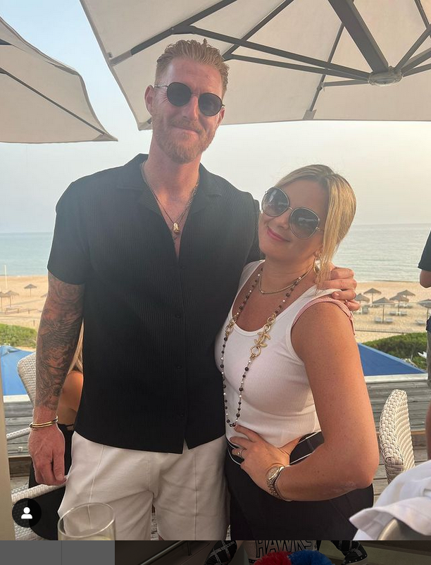 Ben Stokes dan istrinya