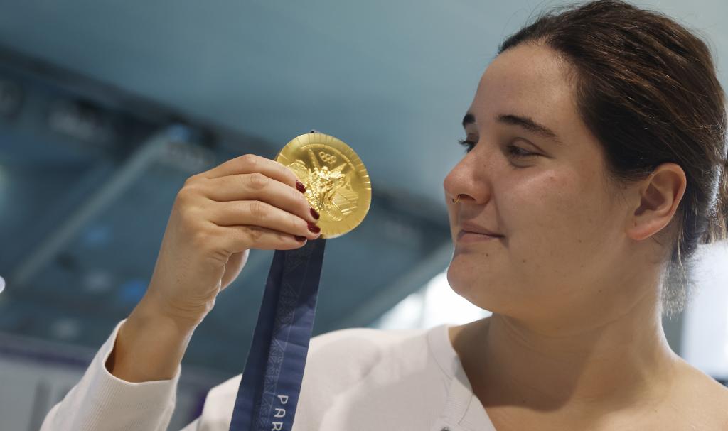 Paula Leitón celuje w złoto olimpijskie w Paryżu w 2024 roku.