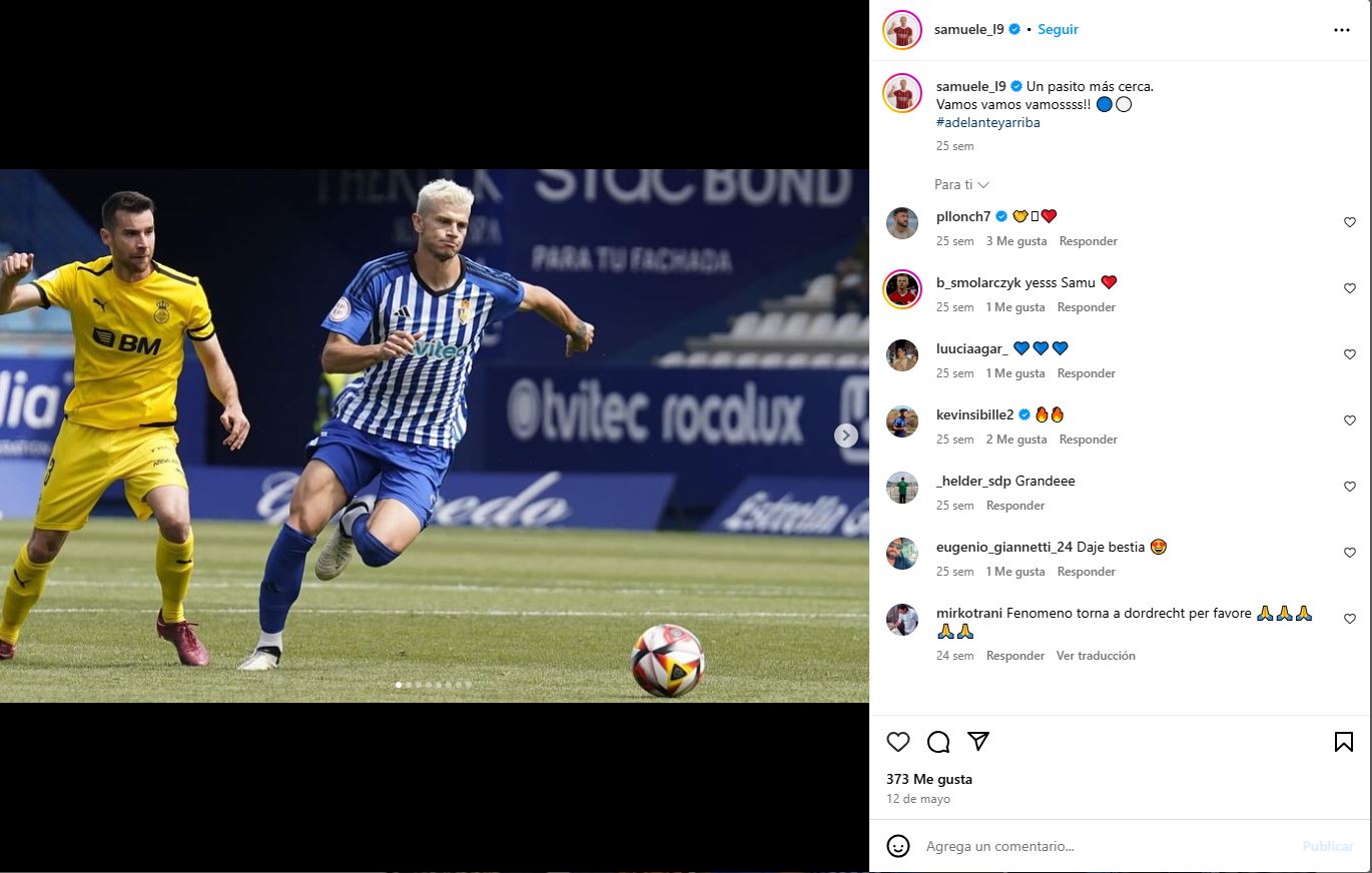 Samuele Longo, con Ponferradina.