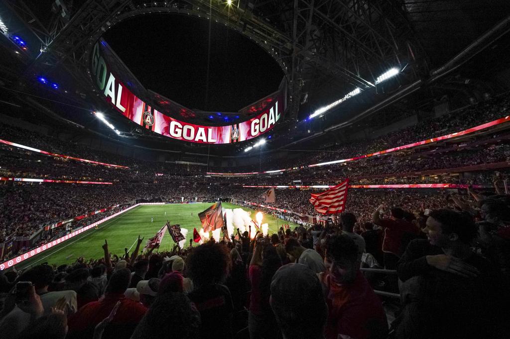 Así lucía el estadio el día que el Atlanta echó al Inter de Miami.