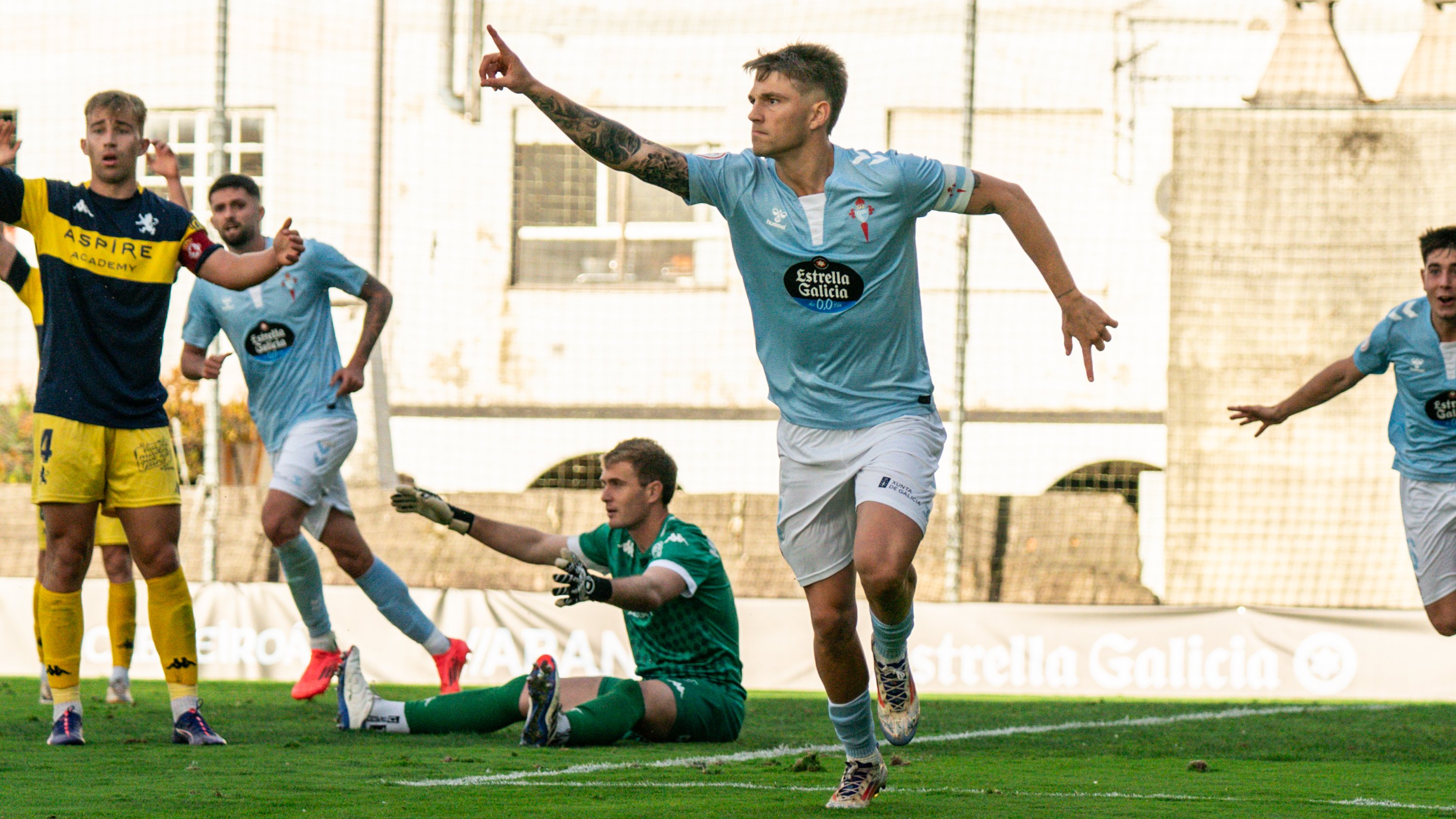 Imagen del Celta Fortuna en un partido de esta temporada.