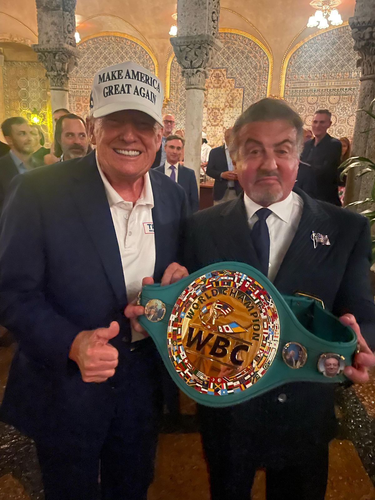 Sylvester Stallone and Donald Trump