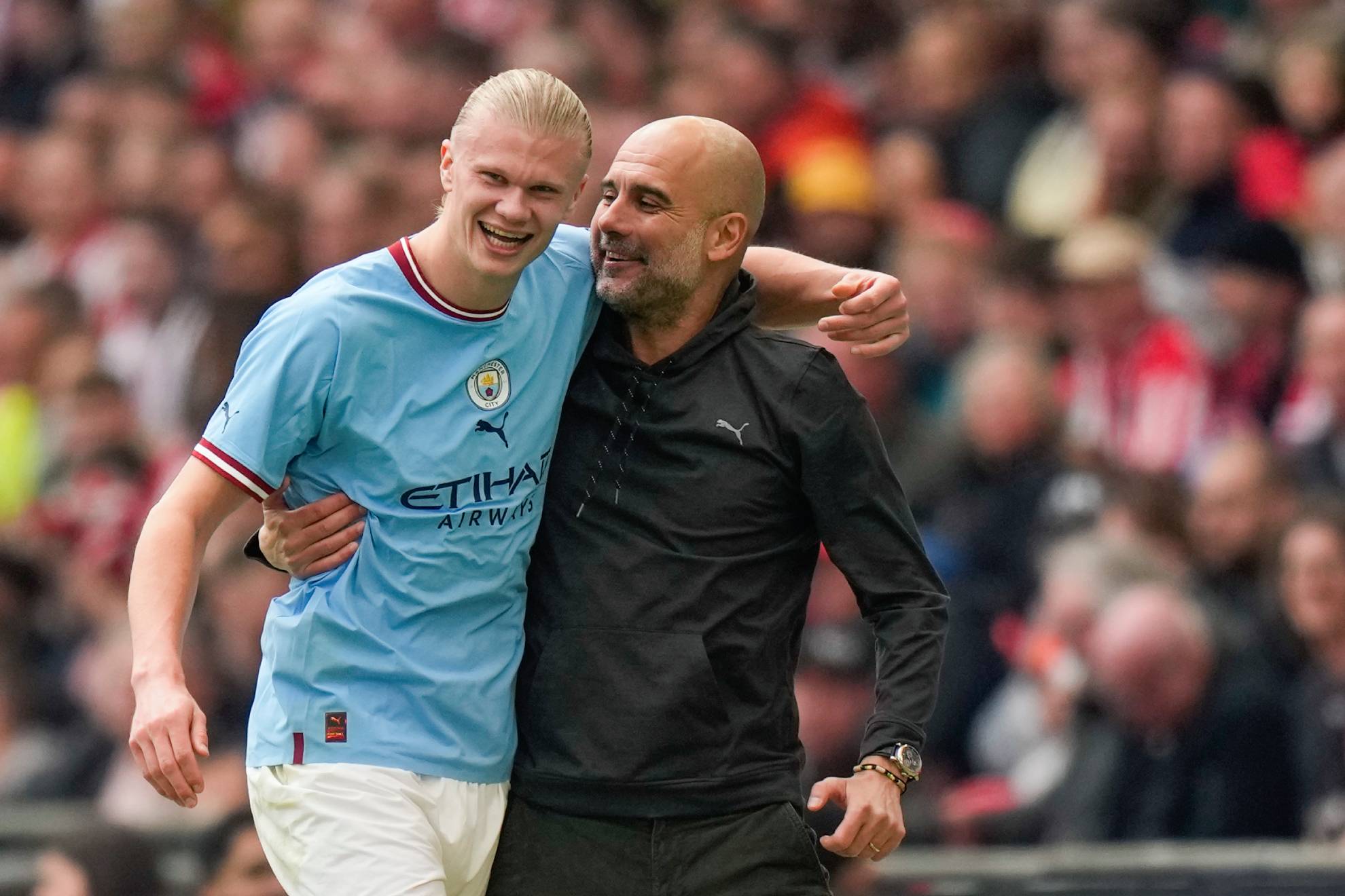 Haaland, con Guardiola