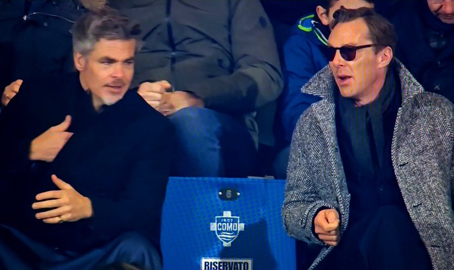 L'attore Chris Pine si è meravigliato dal vivo della tripla parata di David De Gea con la Fiorentina contro il Como