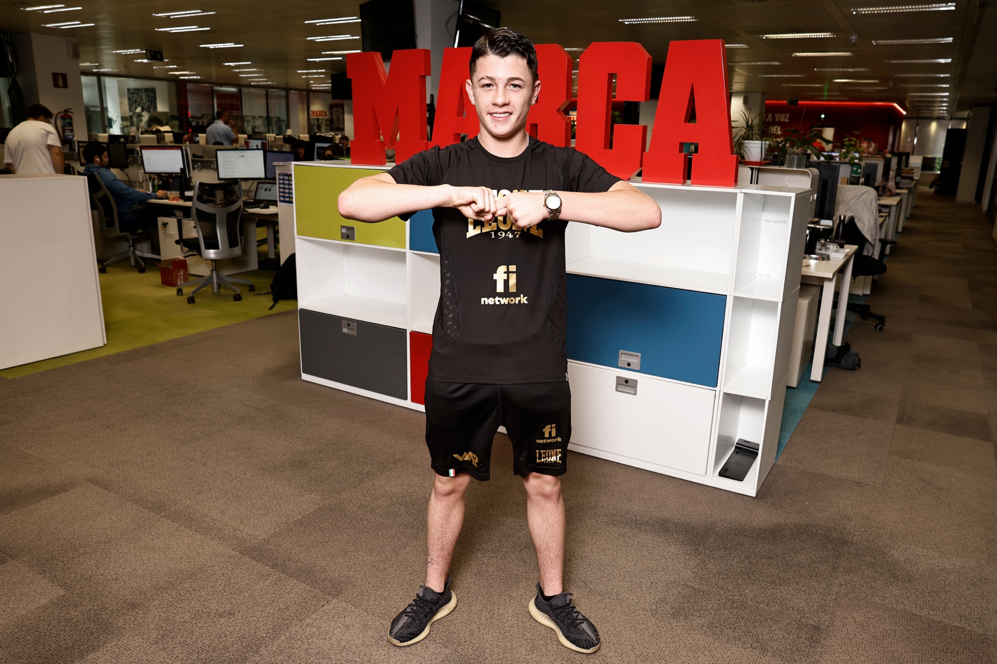 Leo Climent, en una visita a MARCA.