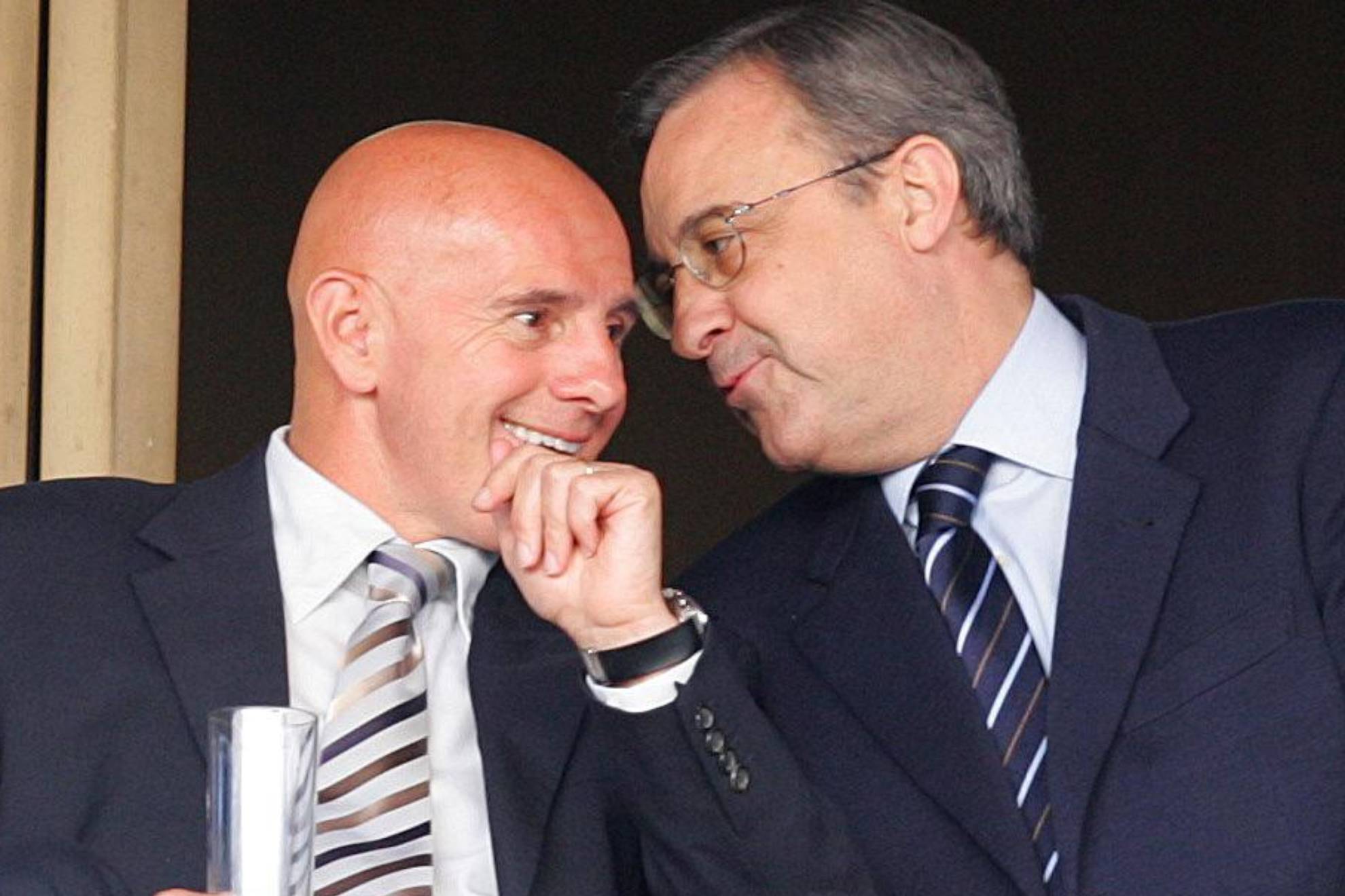 Arrigo Sacchi  con Florentino Pérez en 2005