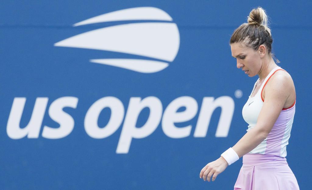 Simona Halep durante el US Open de 2022.