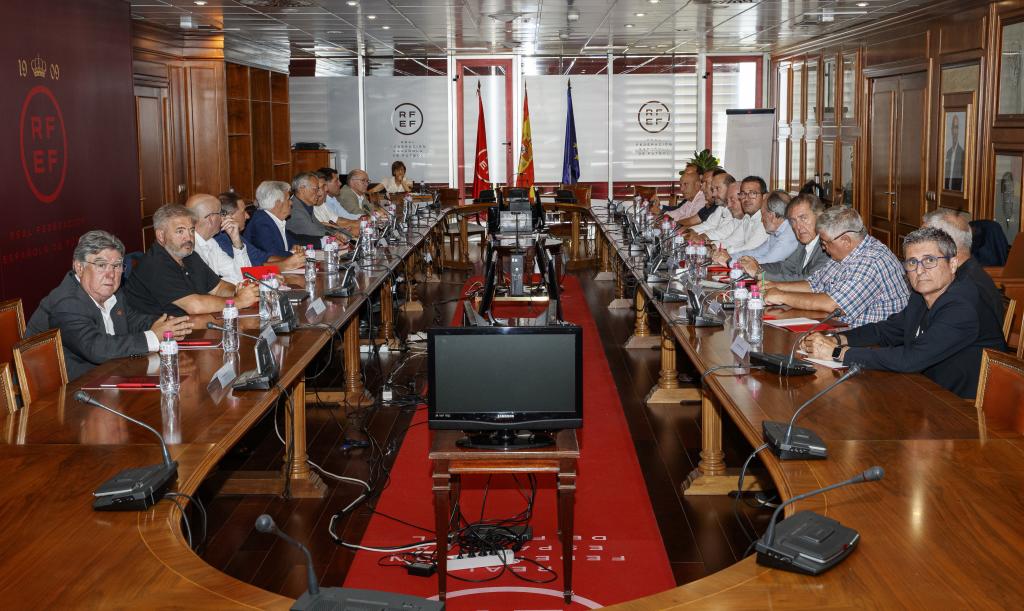 Reunión de la Comisión de Presidentes de Federaciones Territoriales en la FEF el año pasado.