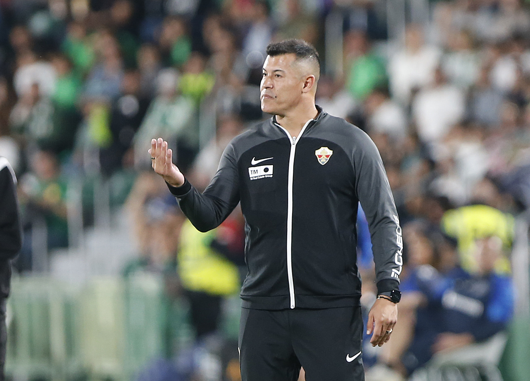 Jorge Almirón, durante su etapa en el Elche.