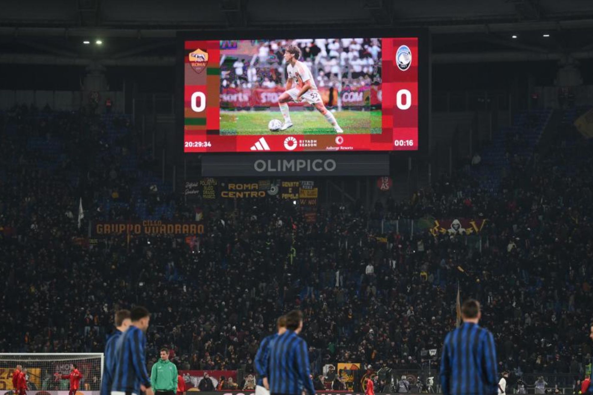 The Rome Olympic scoreboard