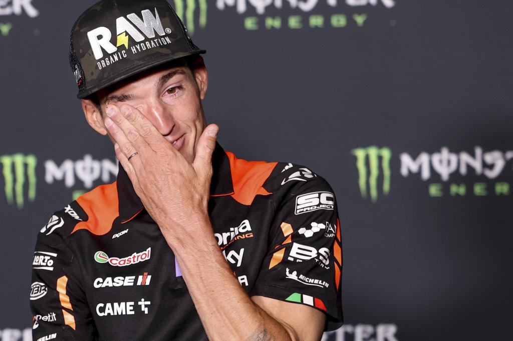 Aleix Espargaró al anunciar su retirada en Barcelona