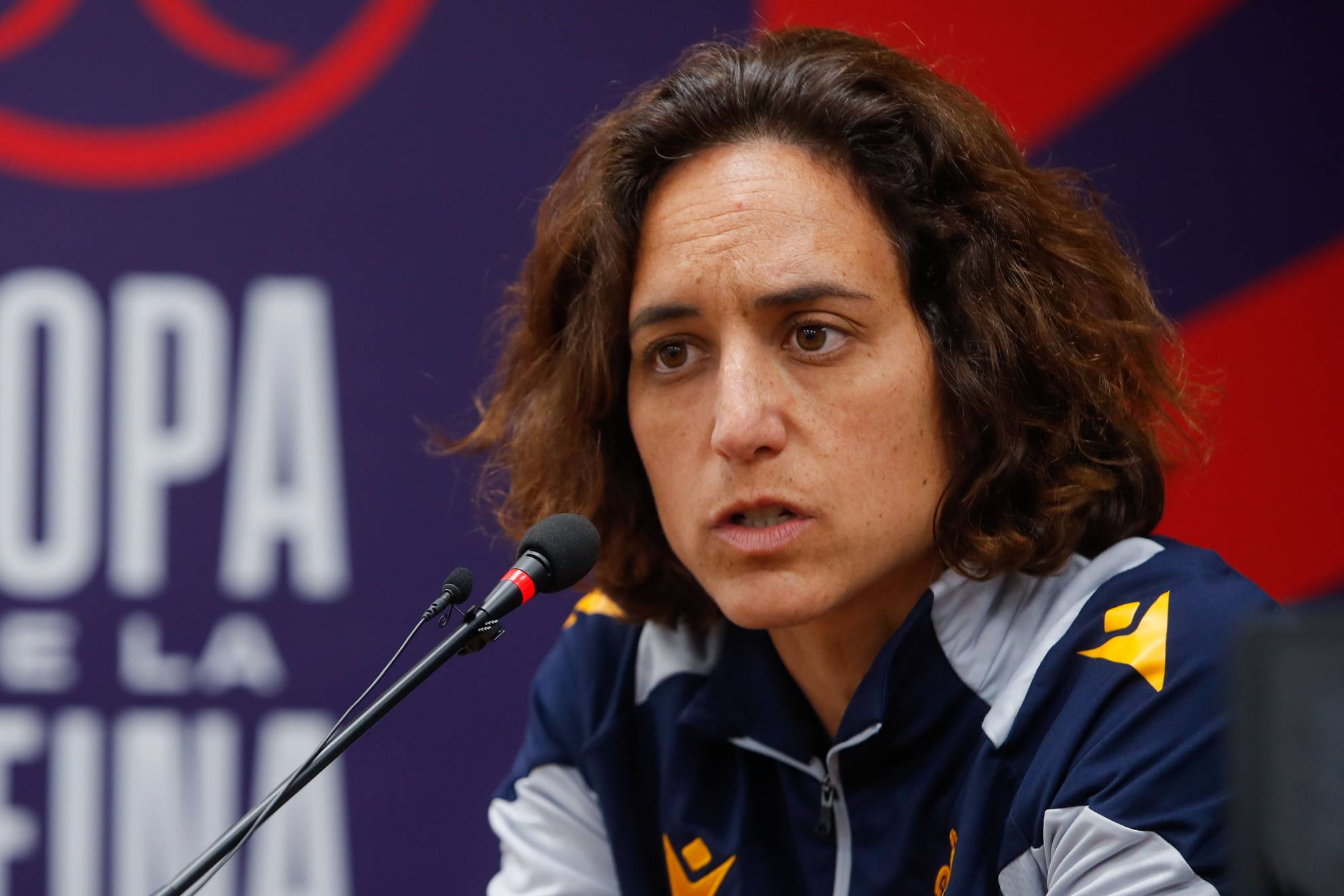Natalia Arroyo, at a press conference