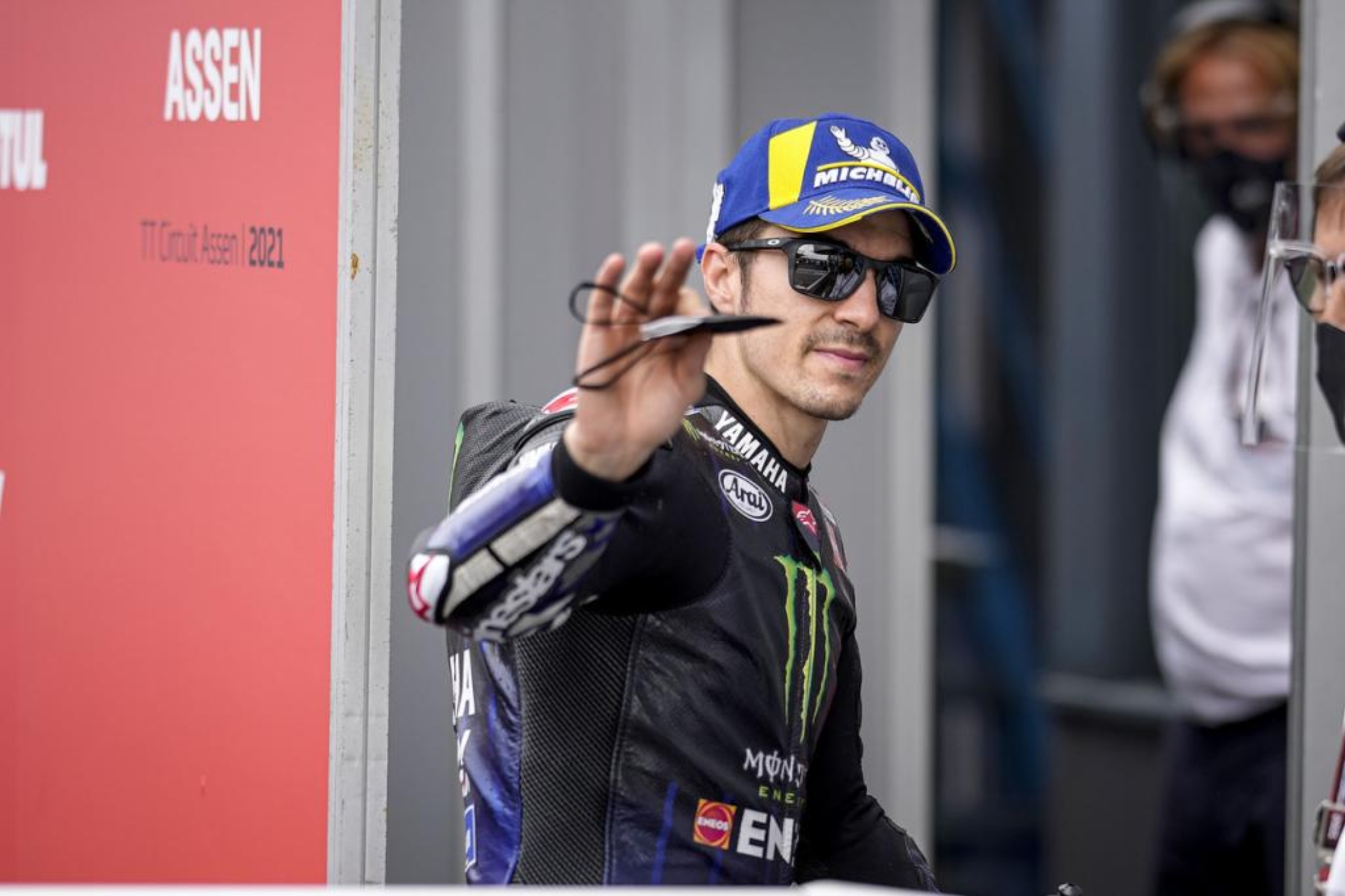 Maverick Viñales, en 2021, su último año con Yamaha.